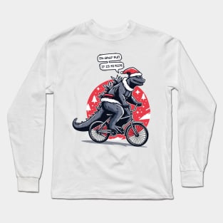 Godzilla Christmas : Oh What Fun It Is To Ride Long Sleeve T-Shirt